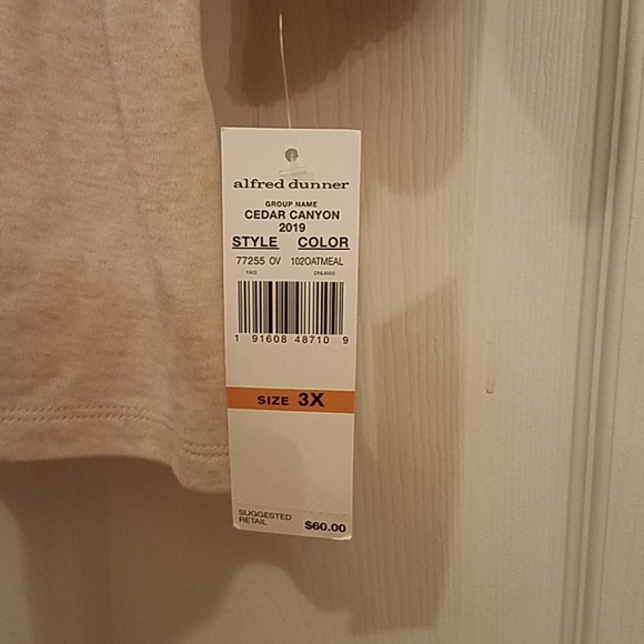 Alfred Dunner top 3/4 sleeve - Picture 3 of 3